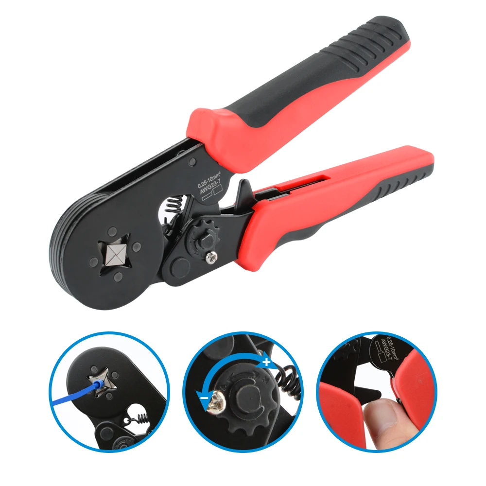 Self-adjustable Wire Crimping Tool Kit With 1200PCS Ferrule Terminals Crimping Kit Wire Stripper Plier Multi Hand Tool
