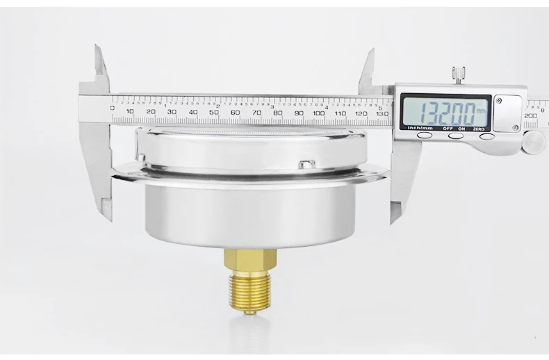Factory hot seal 600mbar 100mm diaphragm type 304ss stainless steel back with flange capsule pressure gauge