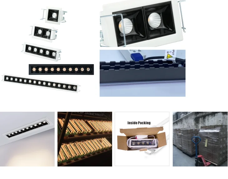 LED recessed square downlight