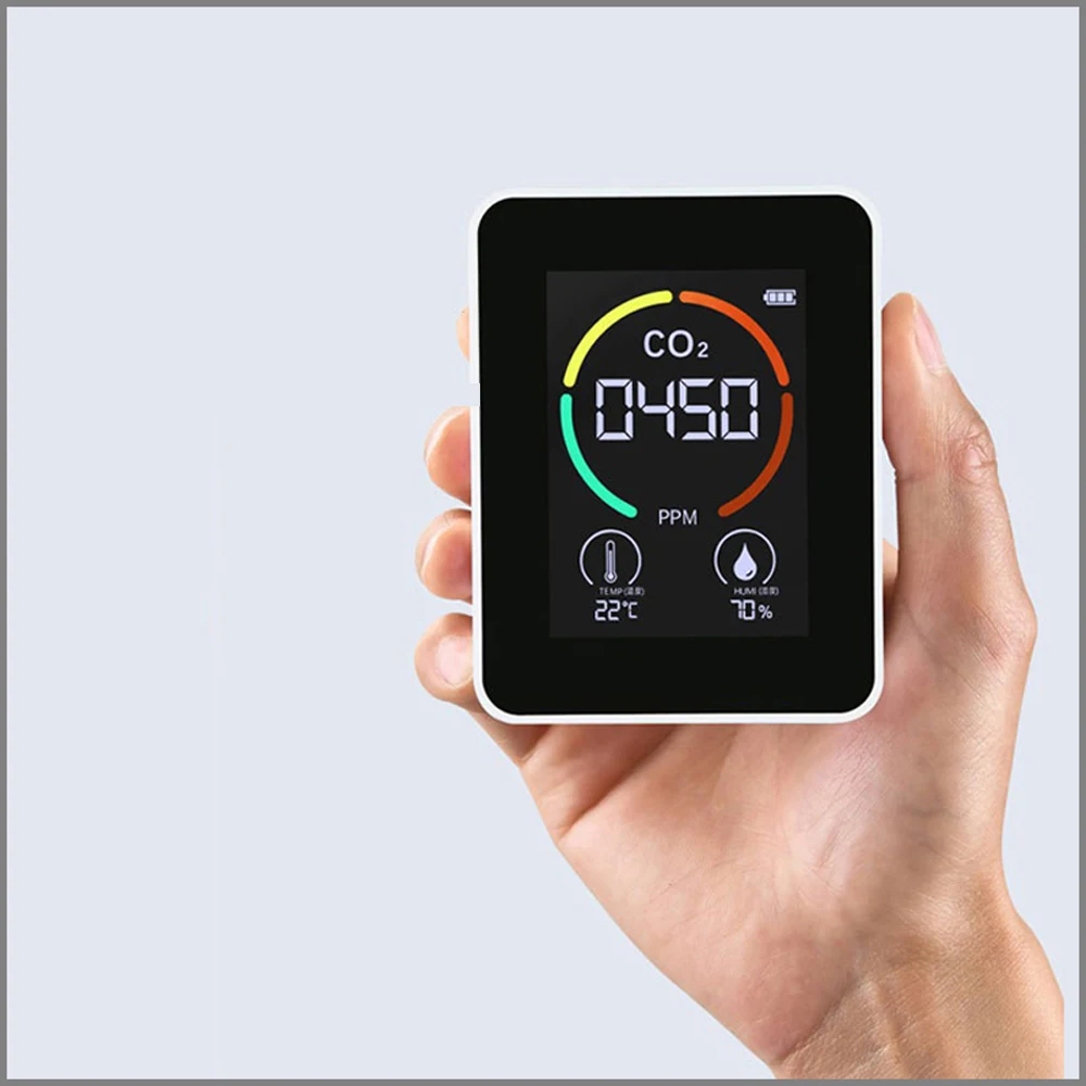  Pm2.5 анализатор качества воздуха CO2 Датчик измеритель газа Тестер пыли Pm10 портативный монитор детектор автомобиля
