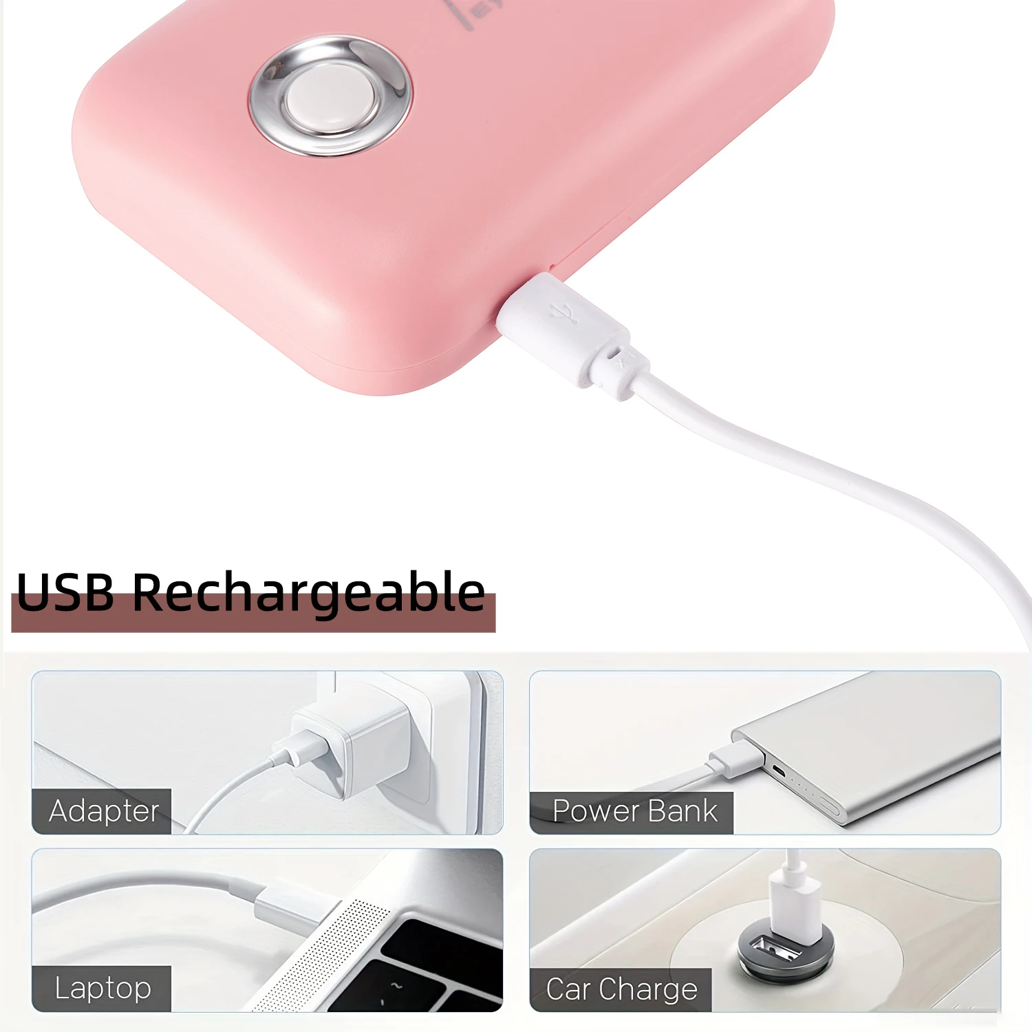 Mini Eyelash Fan Portable Lash Dryer Handheld Rechargeable USB Eyelash Fan for Eyelash Extension