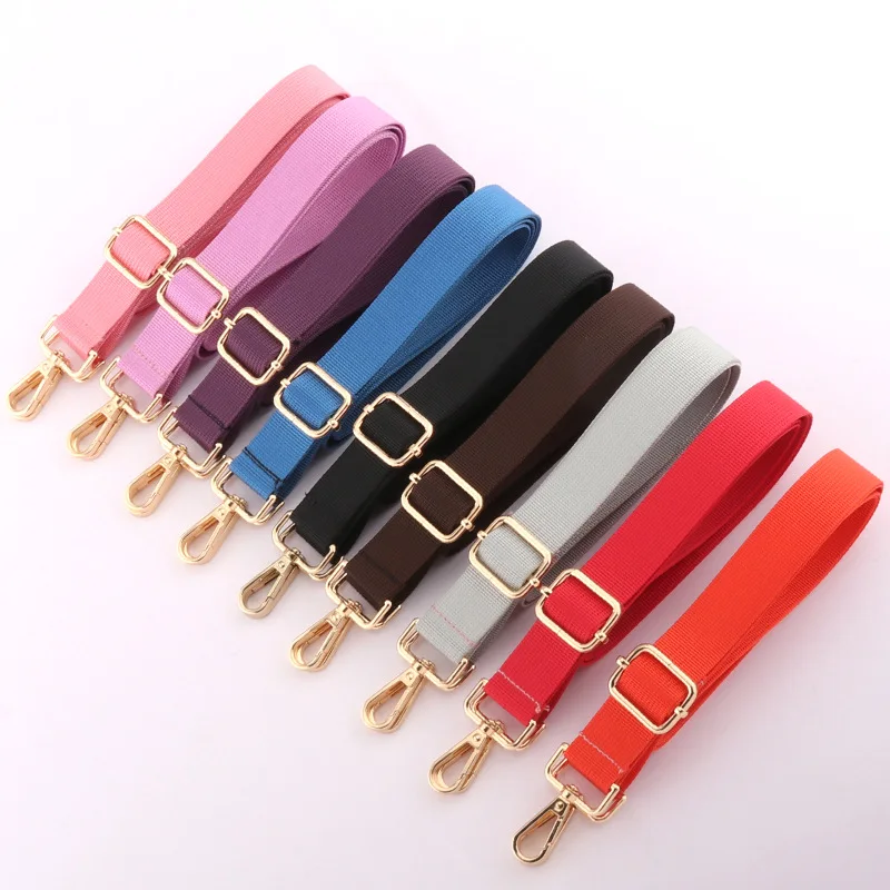 Solid Color 25mm Adjustable Replacement Shoulder Webbing Bag Strap Thickening Crossbody Purse Handbag Strap