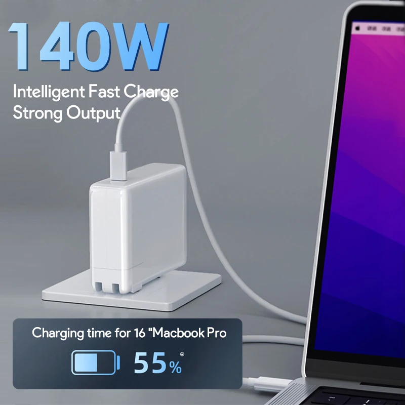 140 Вт USB-C адаптер питания Type-C быстрое зарядное устройство USB C для Apple ноутбук Mac