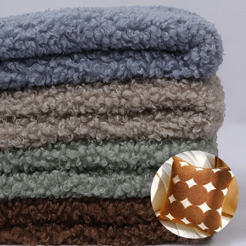 Wholesale China Coat Toys, Pillow Jacket 280gsm Double Side Plain Color Granular Plush Teddy Fleece Knit Fabric/