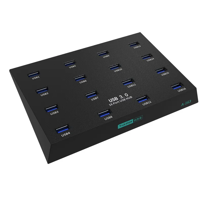 16 in 1 USB 3.0 Hub duplicator  Splitter 25W Power Adapter 16 Ports USB Hub for U disk for PC Computer Accessories