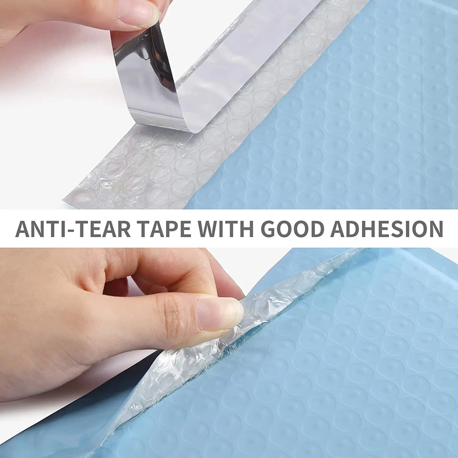 Factory Customized Logo Printed Biodegradable Blue Pink Plastic Air Bubble Padded Envelope Wrap Shipping Bag Poly Bubble Mailer