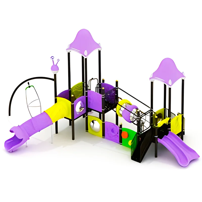 kids play area amusement park rides children swing and climb set outdoor playground slide