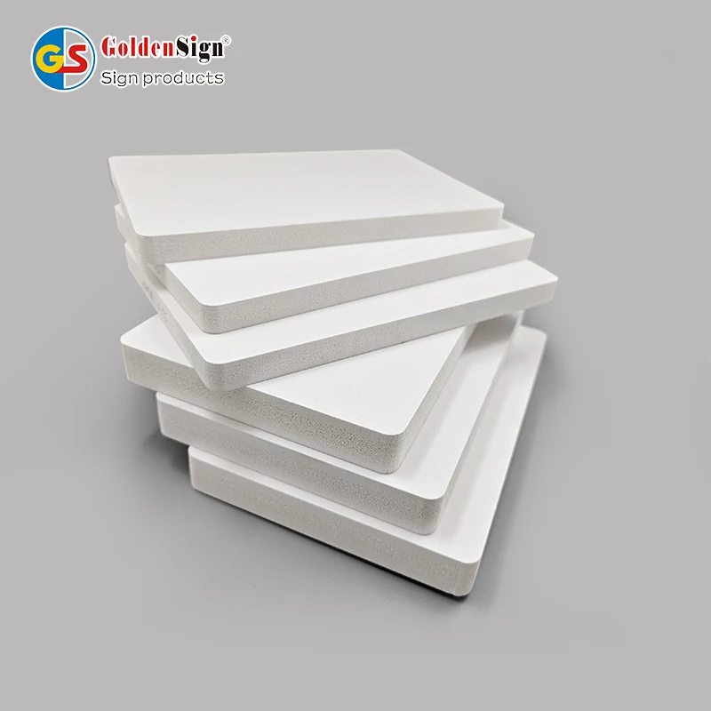 Goldensign 10mm PVC forex sheet waterproof pvc foam board sheets manufacturer