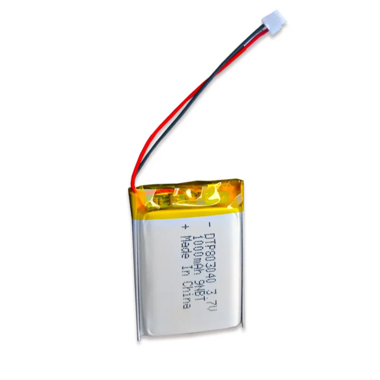 KC certified 803040 3.7v lipo battery 1000mah jst connector