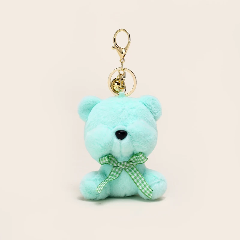 Cheap PendantShy Teddy Bear Cute Plushie Figure Keychain Plush Key Rings Toy