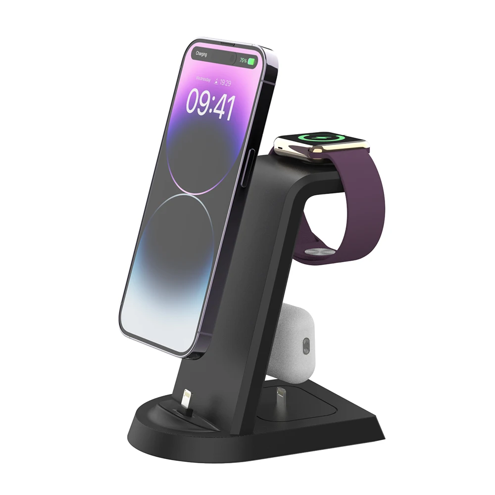 3 in 1 Standard 15W F 9V/2A Lamp Receiver charger mobile phone universal qi wireless charger for phone fast quick charging