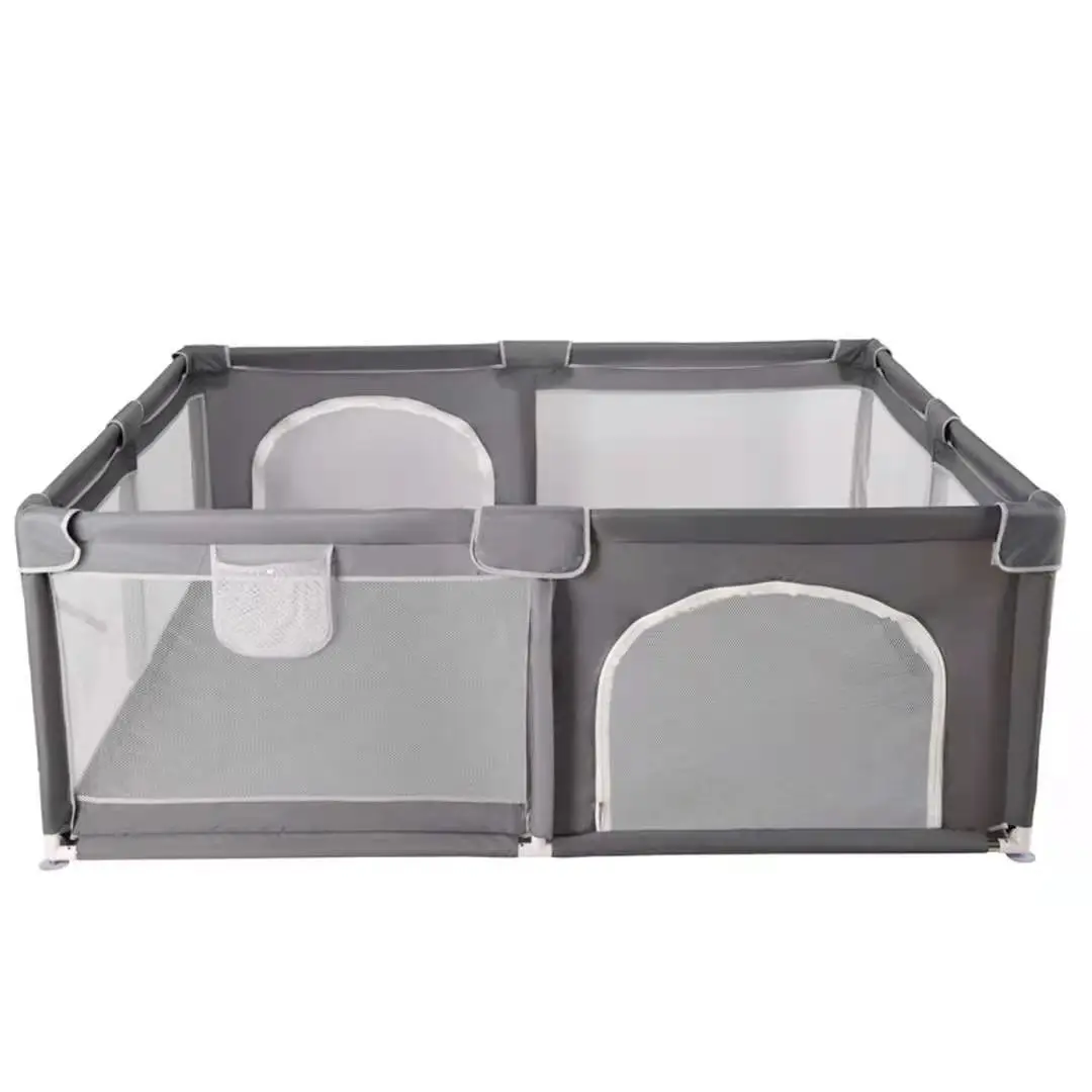 Custom Indoor Outdoor Portable Easy Folding Fabric large Toddler Baby Bed Safety Kids Fence Baby Playpen With Gate For Children