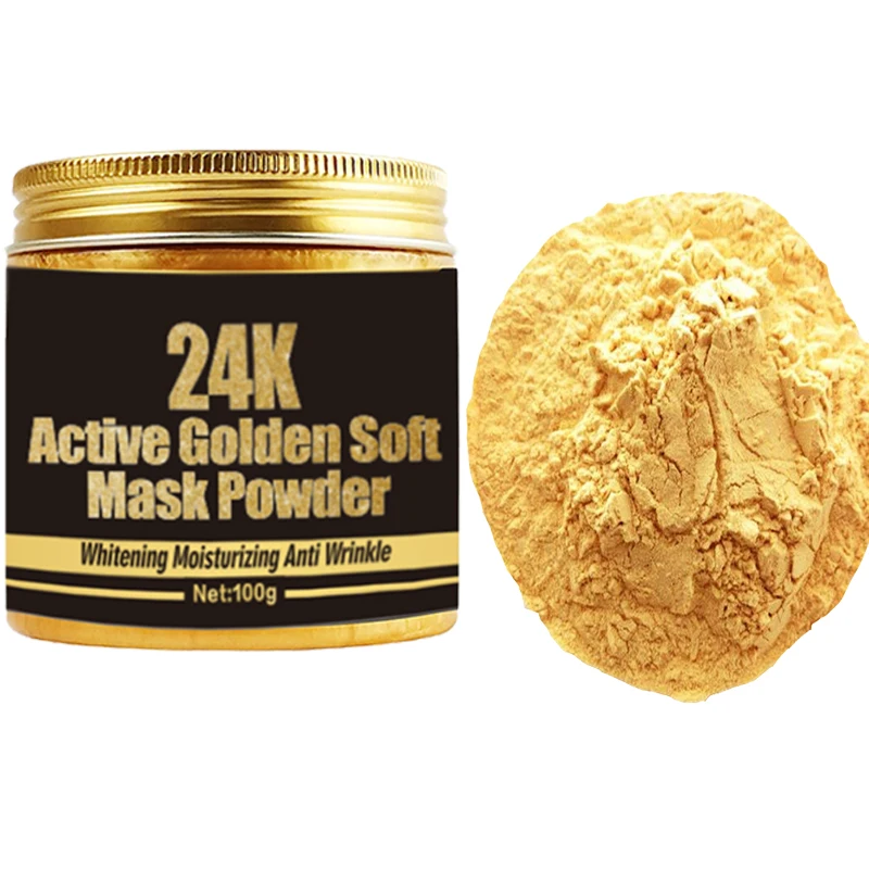 Crazylife 24 K Gold Powder Anti-wrinkle hydrating moisturizing firming skin face mask  100 g OEM