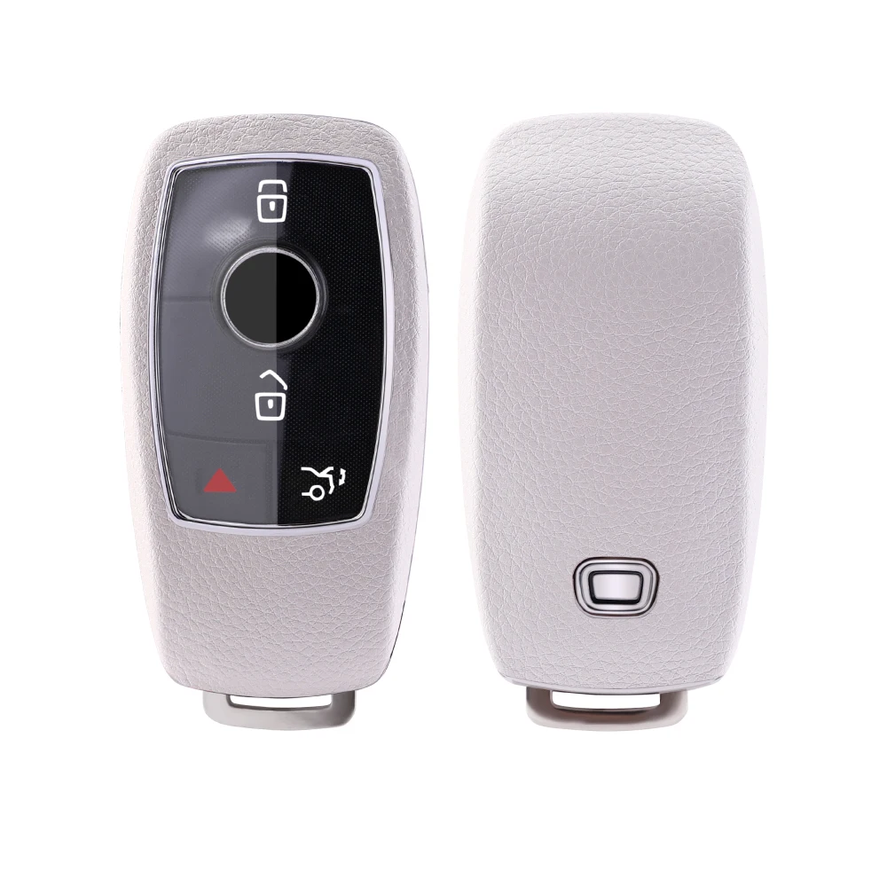 Car key case for benz key shells New E-Series S/C-class leather Smart remote key protection cover