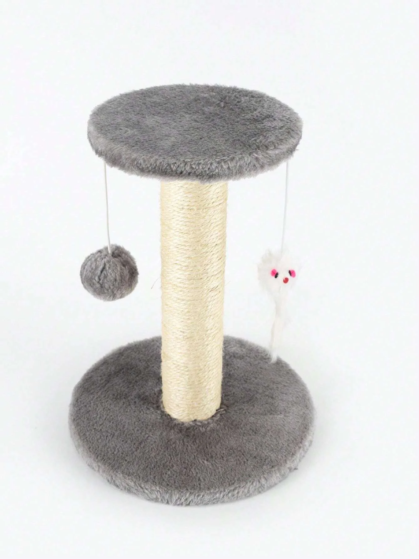 Hot Selling Factory Wholesale Scratching Post With Plush Rat-Shape Toy And Climbing Board For Cats