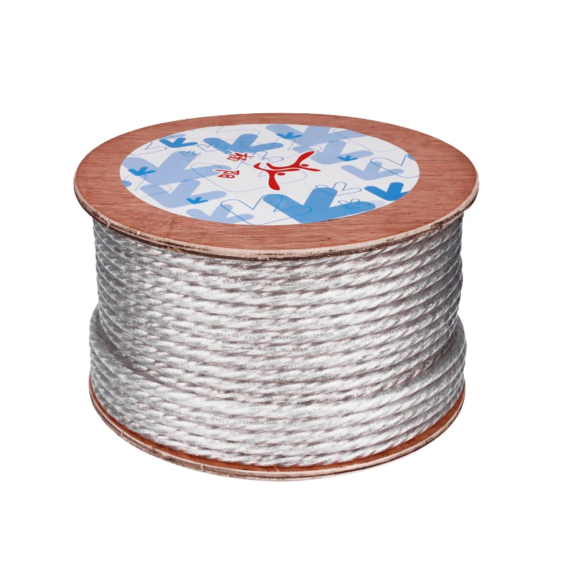 YYAUDIO серебряный плетеный DIY динамик кабель HIFI аудио для 2RCA 3 5 мм