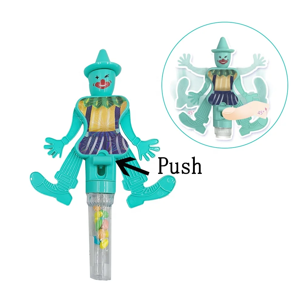 Bounce Joker Candy Tube Toy Dancing Clown Toys