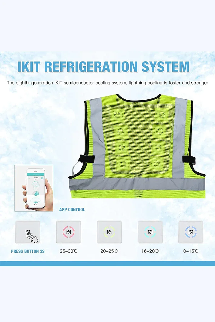 Hot selling Cooling Vest  Clothing Air Conditioning Clothingsuitable fan cooling jacket under hot weather