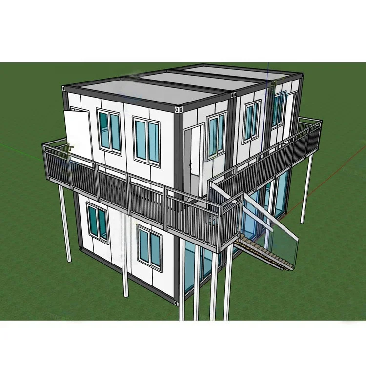 China Prefab Shipping Container Homes sandwich panel prefab house 40 ft Container Boarding House Apartment Luxury Container