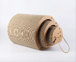 Petprime кот 3 в 1 царапин гофрированного картона игровой туннель для кошек картонная
