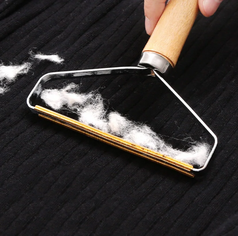 china hot selling wooden metal clothing shaver shave wool implement portable lint remover