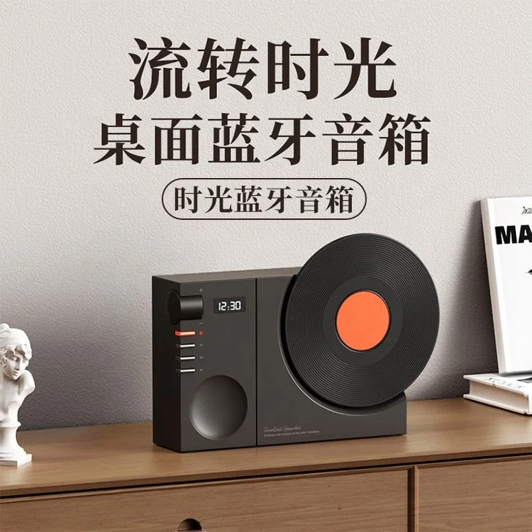 Portable Wireless Bluetooth Speakers Touch Control Bedside Table Night Light Transparent Bluetooth Speaker