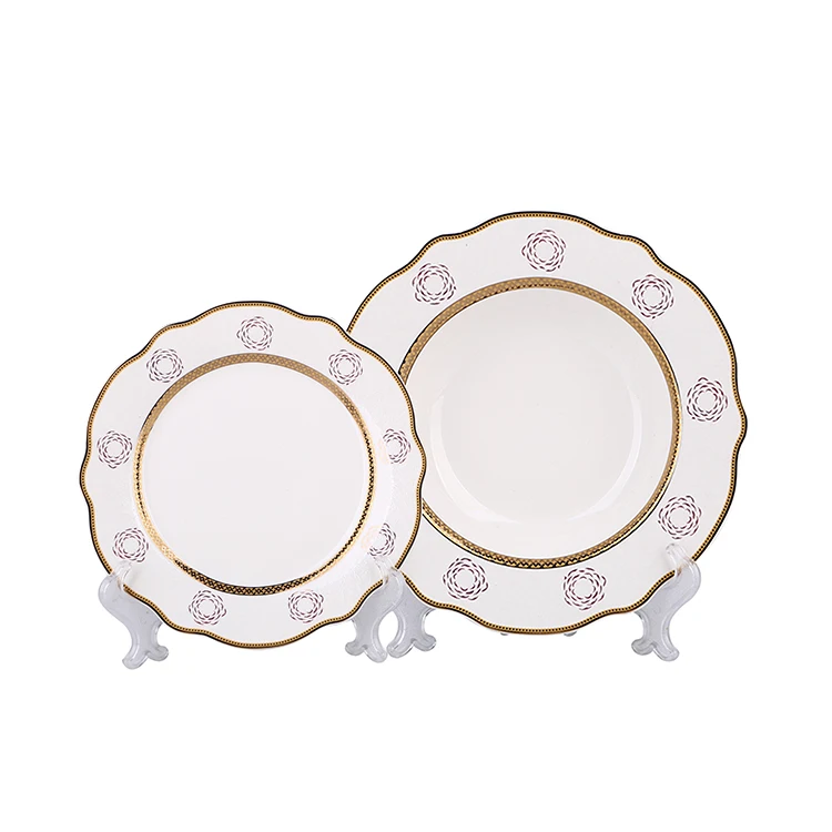 
China manufacturer wholesale 24pieces bone china dinner set dinnerware with emboss white 