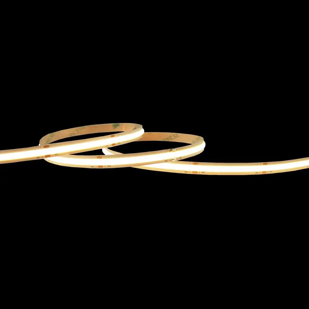 Special CRI90 high COB LED Strips New best item 170degrees big view angle Spot-free 12v 24V flexible cob led strip Top Quality