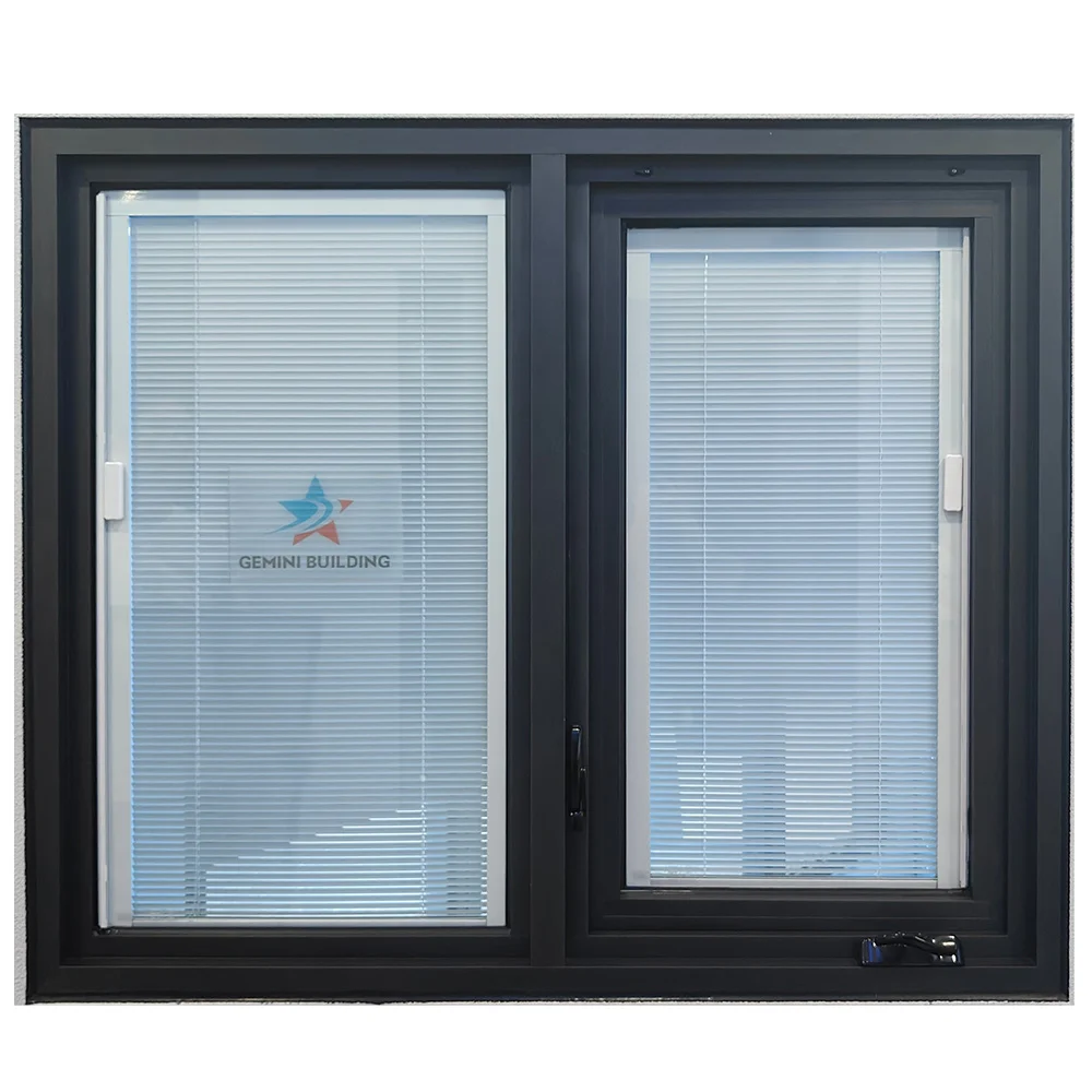 Energy Efficiency Aluminum Inswing Casement Windows Triple Glazed Tilt And Turn Window With Flyscreen