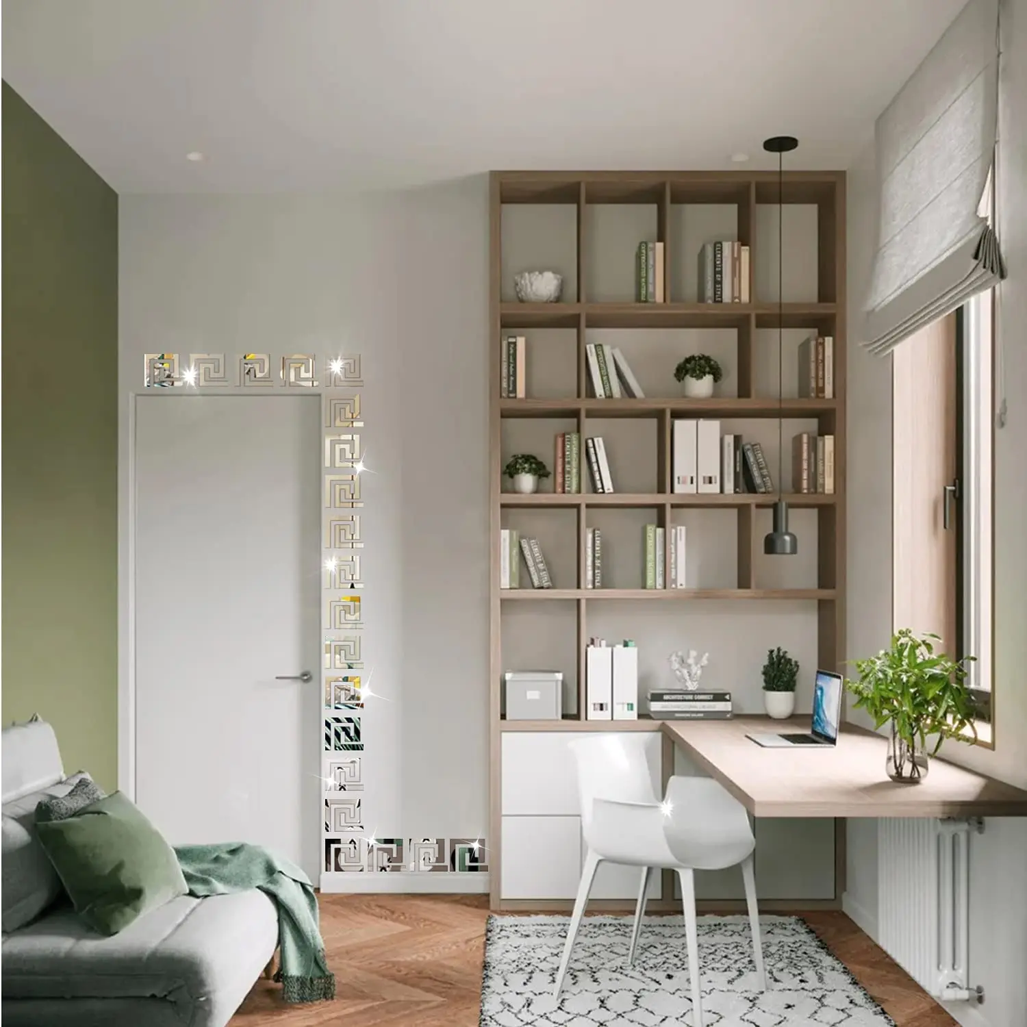 15cm Waist Line Wall Sticker Self-adhesive DIY Acrylic Wall Stickers for Living Room Edge Strip Corner Line Wall Decor