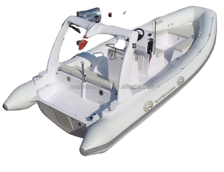Rib sports boat 680 racing boats FRP rigid inflatable boat with fiberglass hull