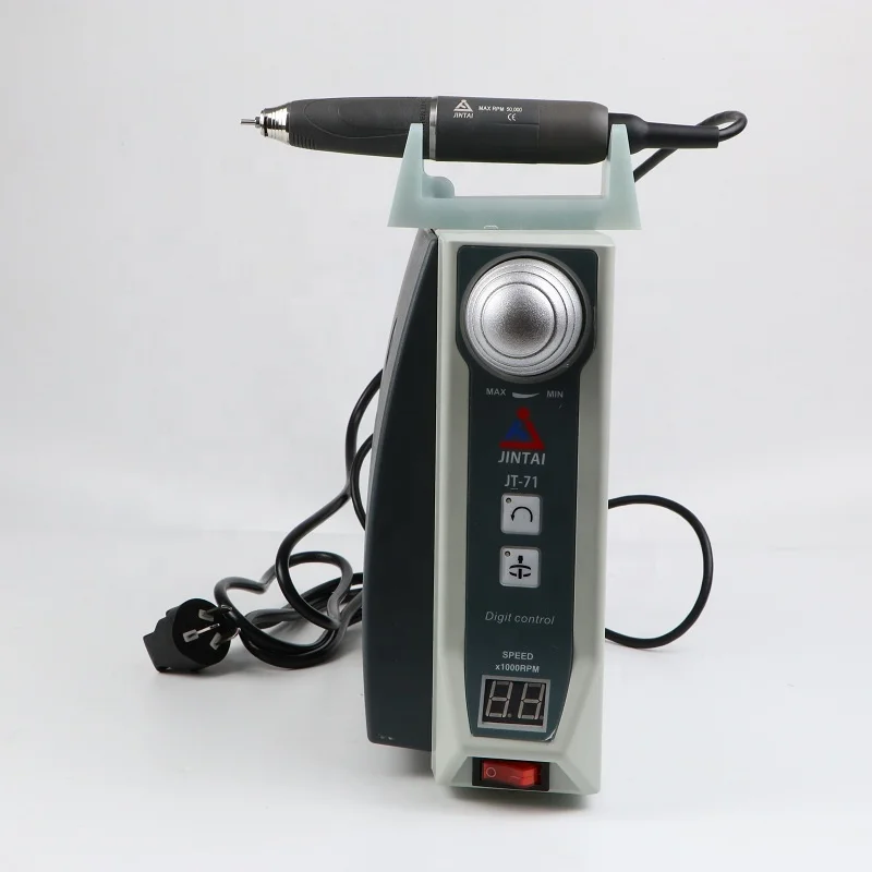 Dental Laboratory Micromotor 50000rpm Brushless Dental Milling Motor with Knee Switch