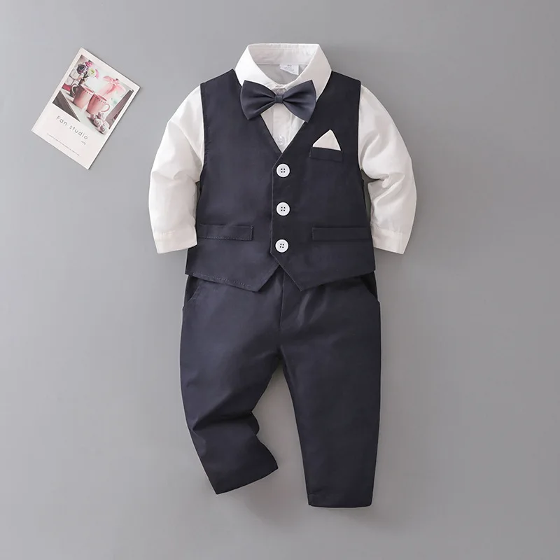 Formal 3 pieces set 2 years old spring children baby boy clothes