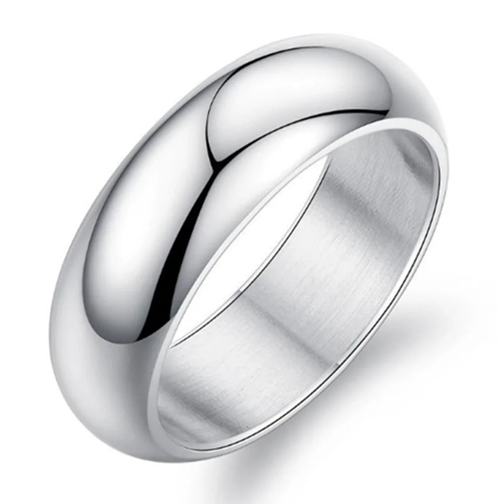 Attractive Best Sale Charm Various Gold Simple Titanium Mens Finger Ring
