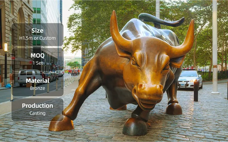 Bronze Bull Statue