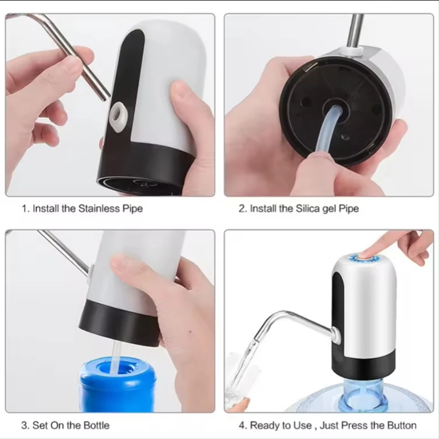 Electric Wireless Pumping Water Bottled Charging Electric Portable Water Dispenser Pump