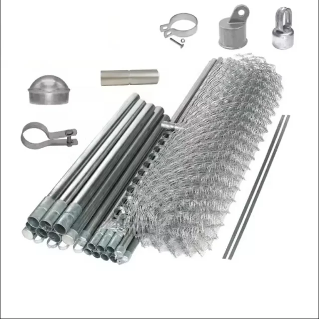 Customized 12 Gauge  60x60mm  4ftx18m/roll Galvanized Diamond Mesh Cyclone Wire Chain Link Fence