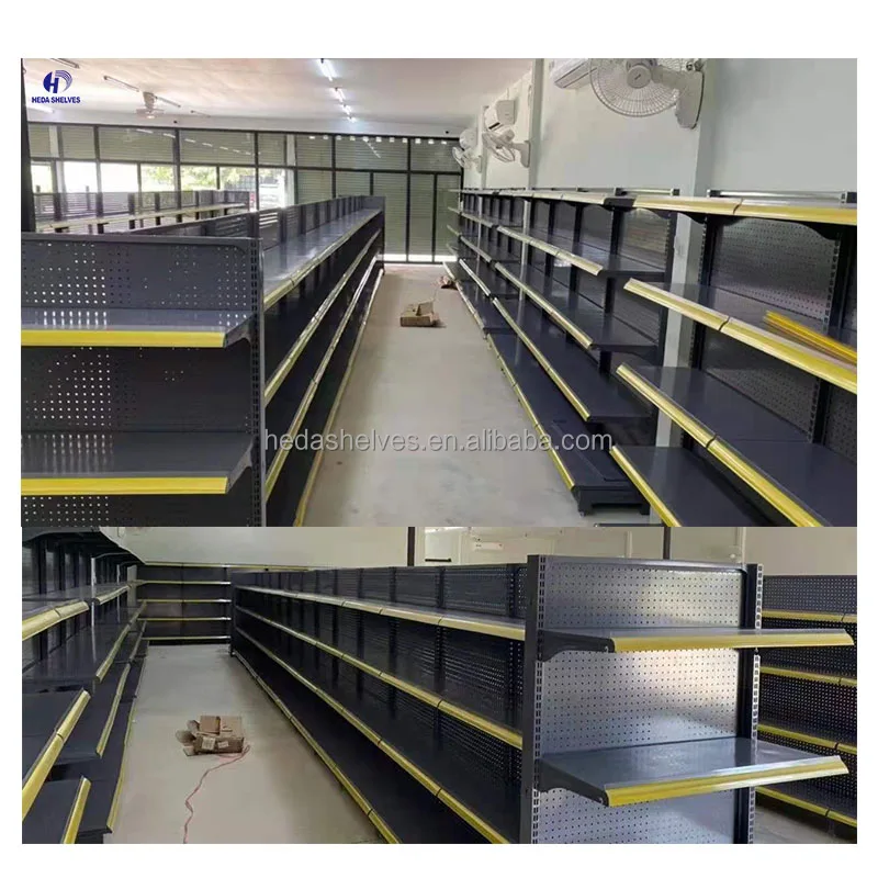 Wholesale Supermarket Display Shelf Fashionable Grocery Supermarket Store Shelves Steel Shelves Supermarket Rack Display