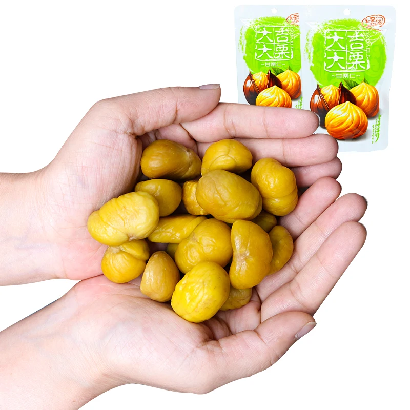 wholesale roasted chestnut cooked chestnut soft healthy snacks