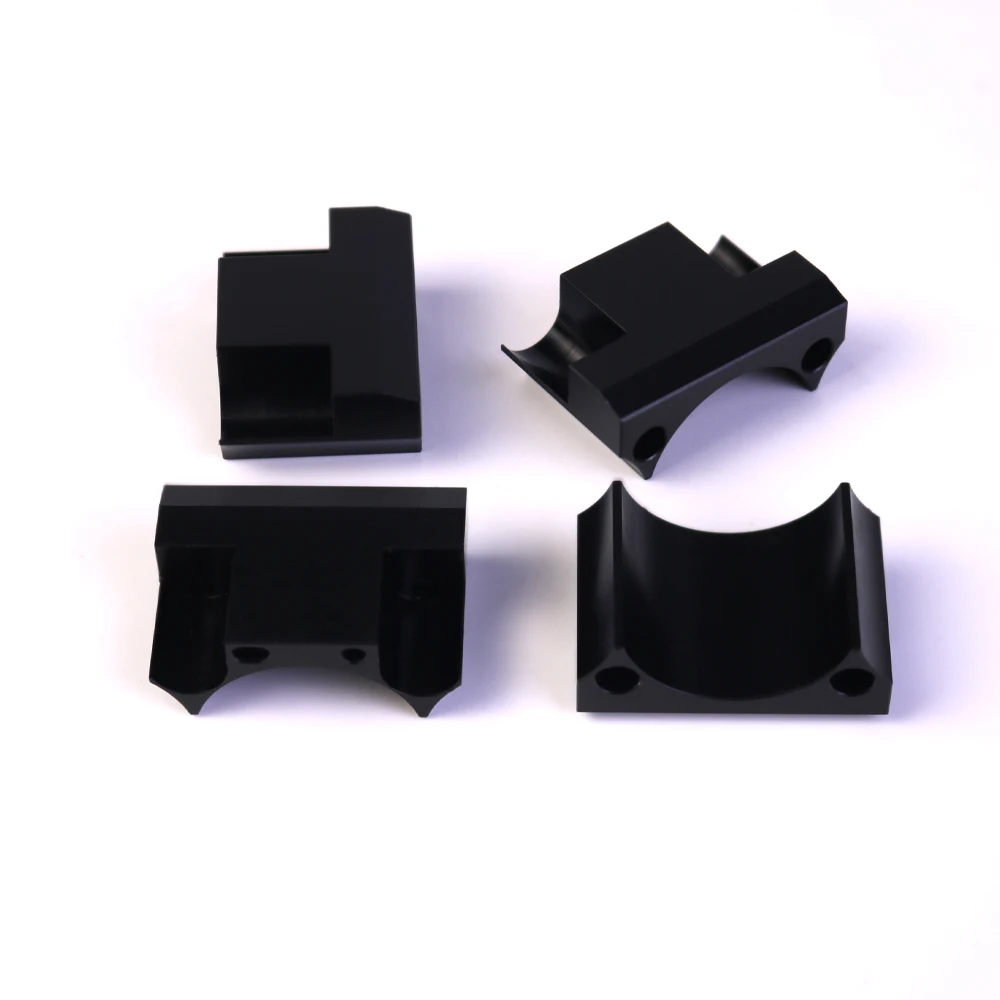 Popular New 3D CNC Black Plastic Parts Machines Durable Metal Steel Aluminum Brass Stainless Titanium-Milling Turning Cars