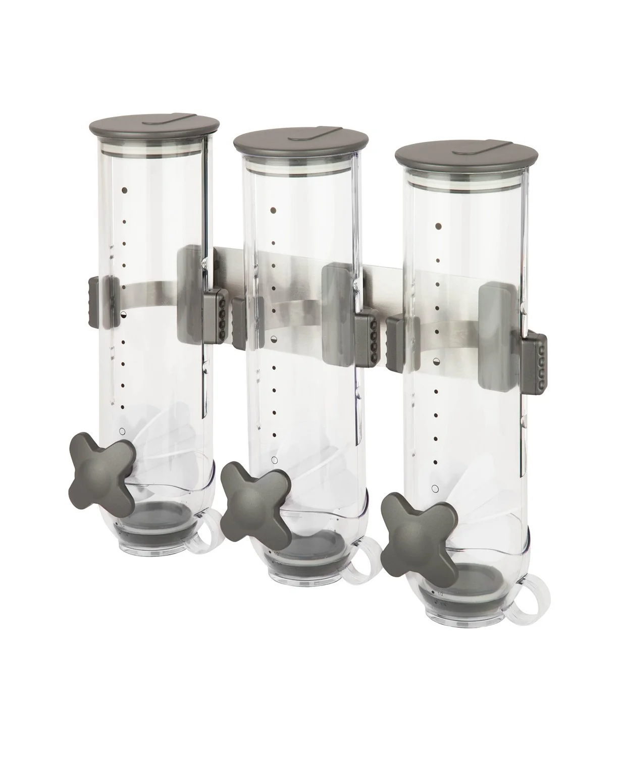 Штабелируемый прозрачный акриловый дозатор с откидной крышкой