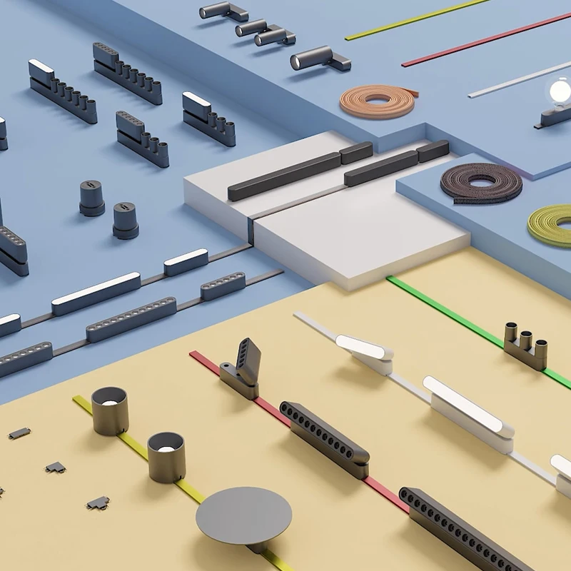 Factory Ultra Thin Track Rail Spot Lighting System 24V Led Magnetic Track Light Dimmable Tuya Smart Wifi Ceiling Light for Home