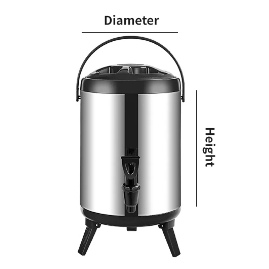 1pcs MOQ beer keg dispenser of keep fruit juice drinks hot and cold with stainless steel milk tea bucket