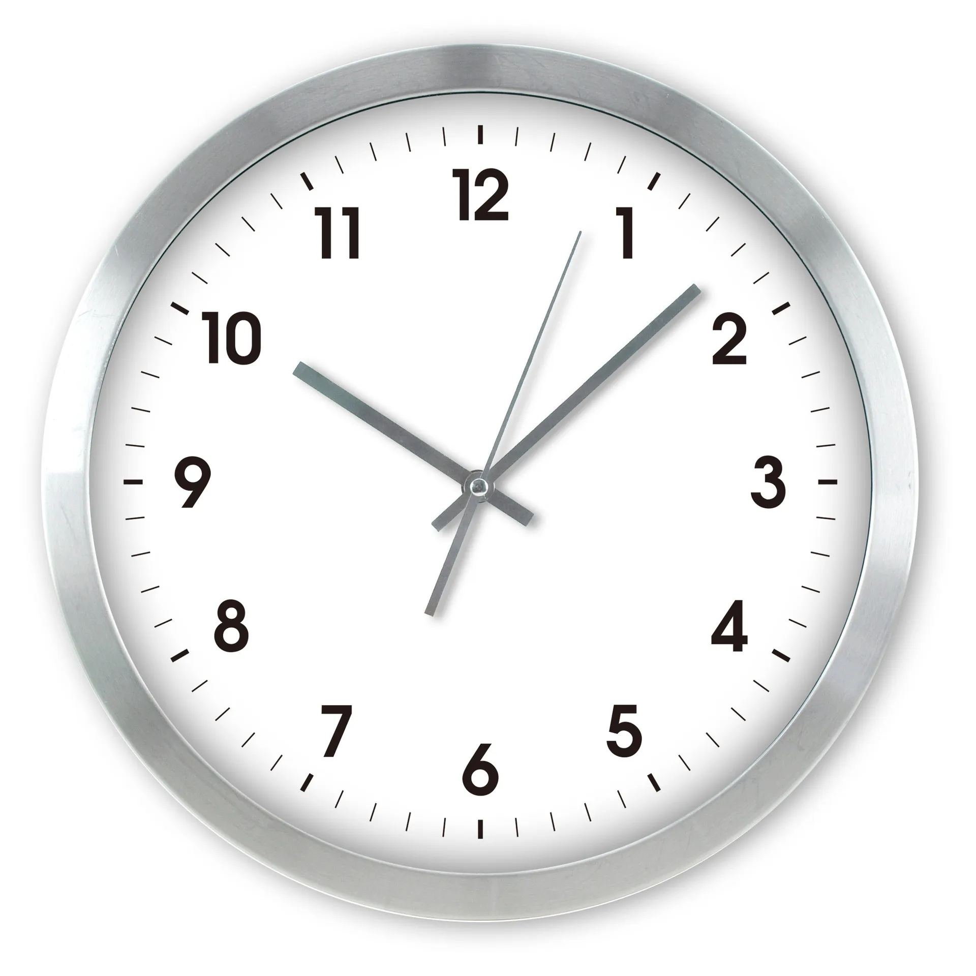 Metal stainless steel creative fashion living room aluminum wall clock clock watch wholesale aluminum clock 14 inch 35CM