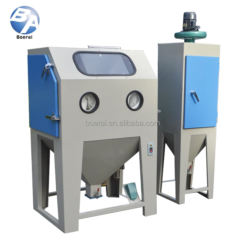 equipment  CE compliant / Sand blasting machine with vacuum dust collector