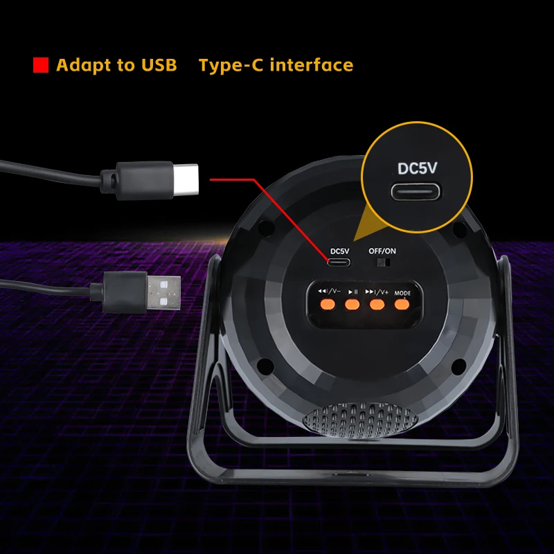 Bedroom 360 Rotating Focusable Star Projector Lamp Star Projection Planetarium Projector With Bluetooth Music Speaker