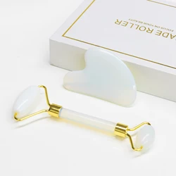 High Quality 100% Pure Natural Jade Facial Roller Noiseless Portable Anti Aging Face Massage Jade Roller