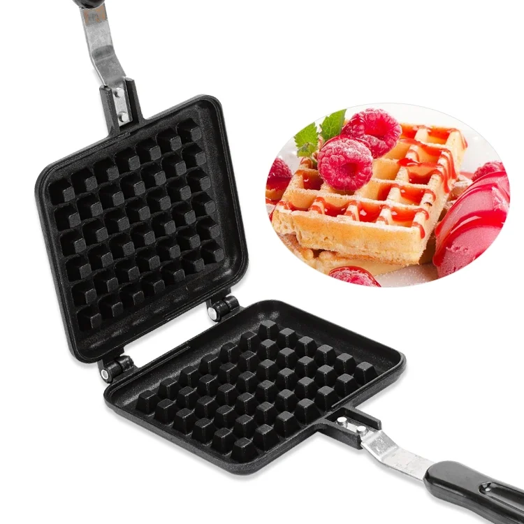 Non-Stick Waffles Maker Machine Kitchen Waffle Baking Mold Gas Pan Bubble Egg Cake Oven Breakfast Machine