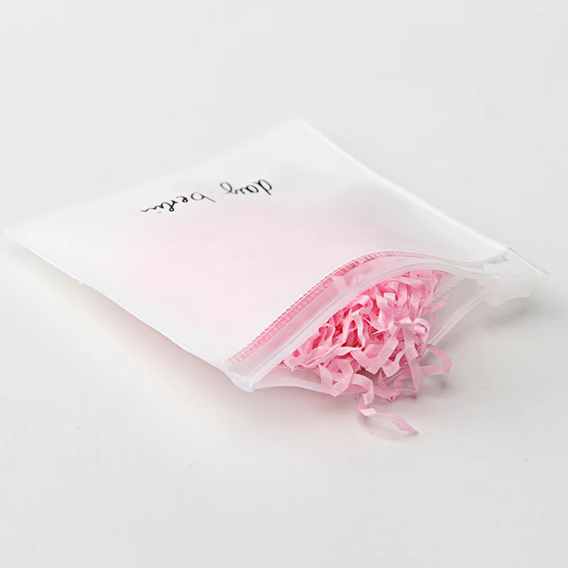 
Sinicline shock-proof wholesale customized 0.2mm frosted white plastic EVA pouch for jewelry with logo 