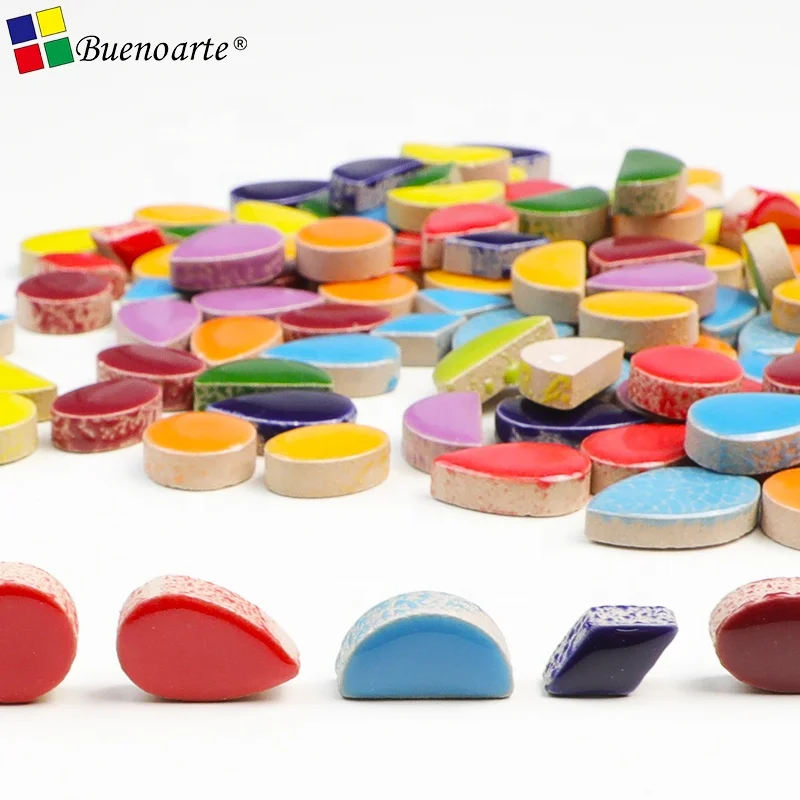 Ceramic Hobby Material & DIY Mosaic Tile Craft Supplies Arte Flower Water Drop,teardrop So On